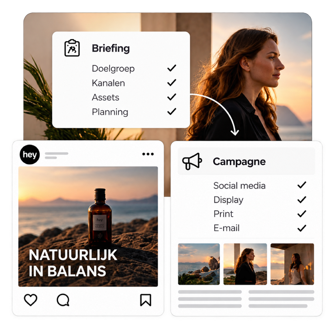 Van briefing naar campagne: één flow